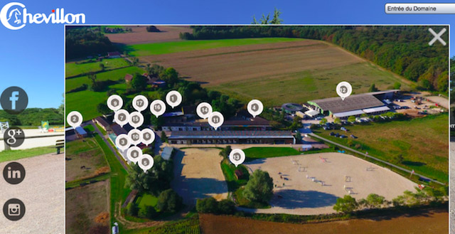 Colonie de vacances, visite virtuelle domaine equitation Chevillon à 1h30 de Paris